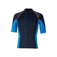 thumbnail image 4 of Oyolan Men 15mm Neoprene Wetsuits Top Short Sleeve Rash Guard Shirts Professional Swimwear Navy Blue M, 4 of 10