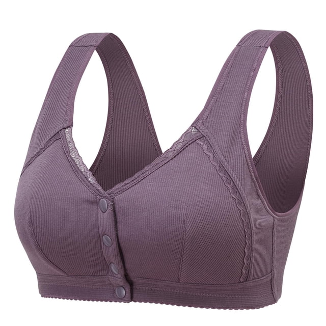 Bras for Women Woman Oversized Strapless Bra With Cotton Design Style Front Buckle Underwear