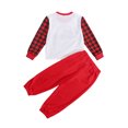 thumbnail image 3 of goowrom Enfants Imprimé Voiture Dessin Animé Col Rond Manches Longues + Pantalons Longs Couleur Unie, 3 of 6