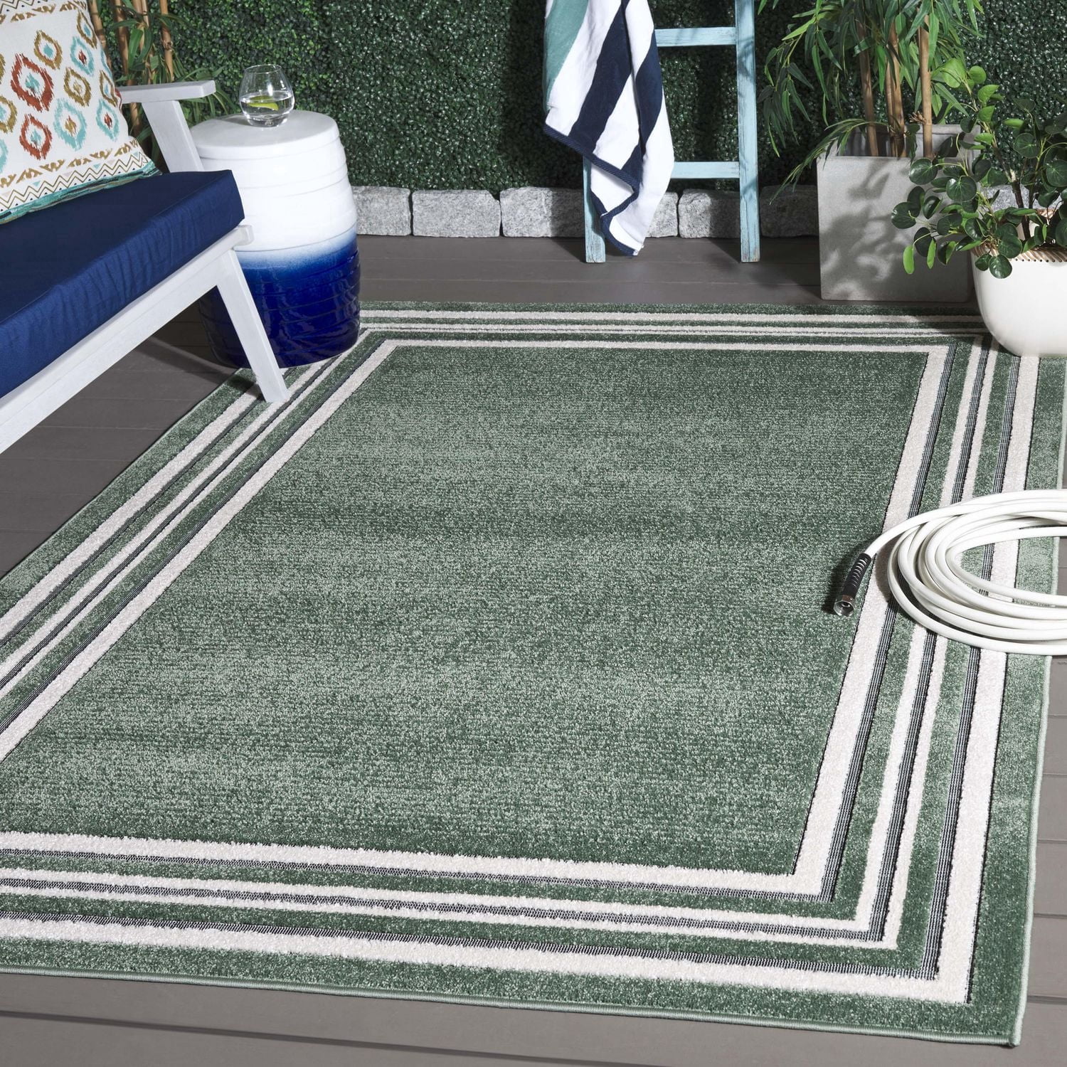 SAFAVIEH Cabana Rado Bordered Indoor/Outdoor Area Rug