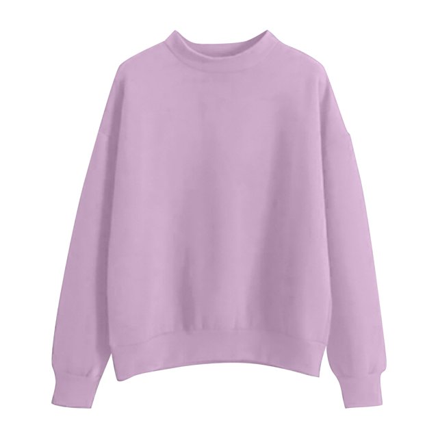 2025 Femmes Col Rond Uni Manches Longues Haut Couleur Col Roulé Manches Longues Grande Taille Crop Top Plus Velours
