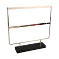 thumbnail image 1 of lionlar Personal Use Jewelry Display Stand Multi-layer Earring Stud Holder Marble Base, 2 Tier Black Base, 1 of 9