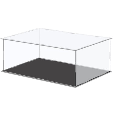 Acrylic Display Case, Dustproof Assemble Box, Clear Display Stand with Base for Action Figure Display, Collectibles