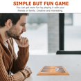 thumbnail image 2 of HLONK Mini Backgammon Strategic Board Game Toys Portable Small Chess Childrens Bamboo Desktop Travel, 2 of 5