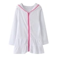 thumbnail image 1 of Cache-maillot pour Fille Enfant - Cache-Maillot pour Enfants à Fermeture Éclair, Peignoir de Plage à Capuche Absorbant, 1 of 6
