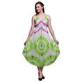 thumbnail image 1 of Bimba Robe Midi Bohème Sans Manches Imprimée Teinture sur Nœuds pour Femmes - TTTG, 1 of 1