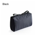 thumbnail image 3 of transemion Solid Color Cosmetic Bag Makeup Case Waterproof Pouch Travel Fashion Large Capacity Handbag Multifunctional for S/Black, 3 of 9