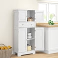thumbnail image 2 of HOMCOM 50.5" Kitchen Pantry Storage Cabinet with Doors and Adjustable Shelf, 2 of 10