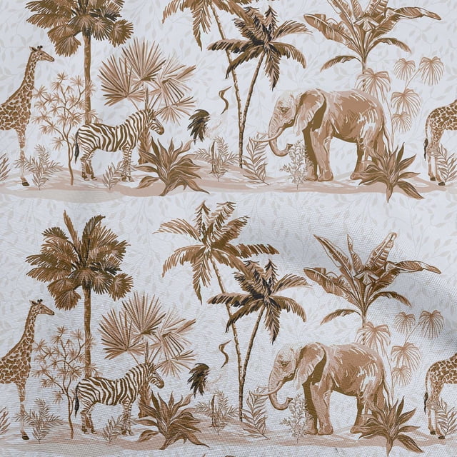 oneOone Viscose Chiffon Olive Green Fabric Tropical Sewing Craft Projects Fabric Prints By Yard 42 Inch Wide