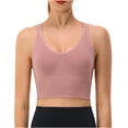 thumbnail image 1 of Yuyuzo Sports for Women Seamless Full Coverage Quick Dry Workout Bra Wireless Crop Tank Tops Undewear, 1 of 7