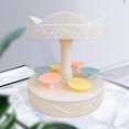 thumbnail image 4 of Revolving Carousel Cupcake Holder Pastries Cookie Dessert Stand Turntable Cupcake Display Stand Decoration, 4 of 8