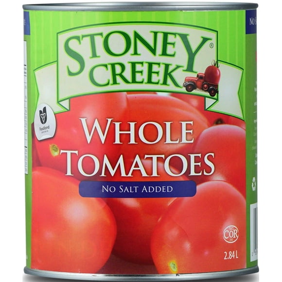 Stoney Creek No Salt Added Whole Tomatoes, 100 OZ