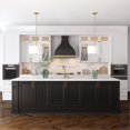 thumbnail image 4 of Hudson & Canal PD0619 Ellis Brass Pendant with Fabric Shade, 4 of 13