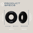 thumbnail image 2 of 150Lb Hand Exerciser Silicone Ring, D/3.8in, 2 of 7