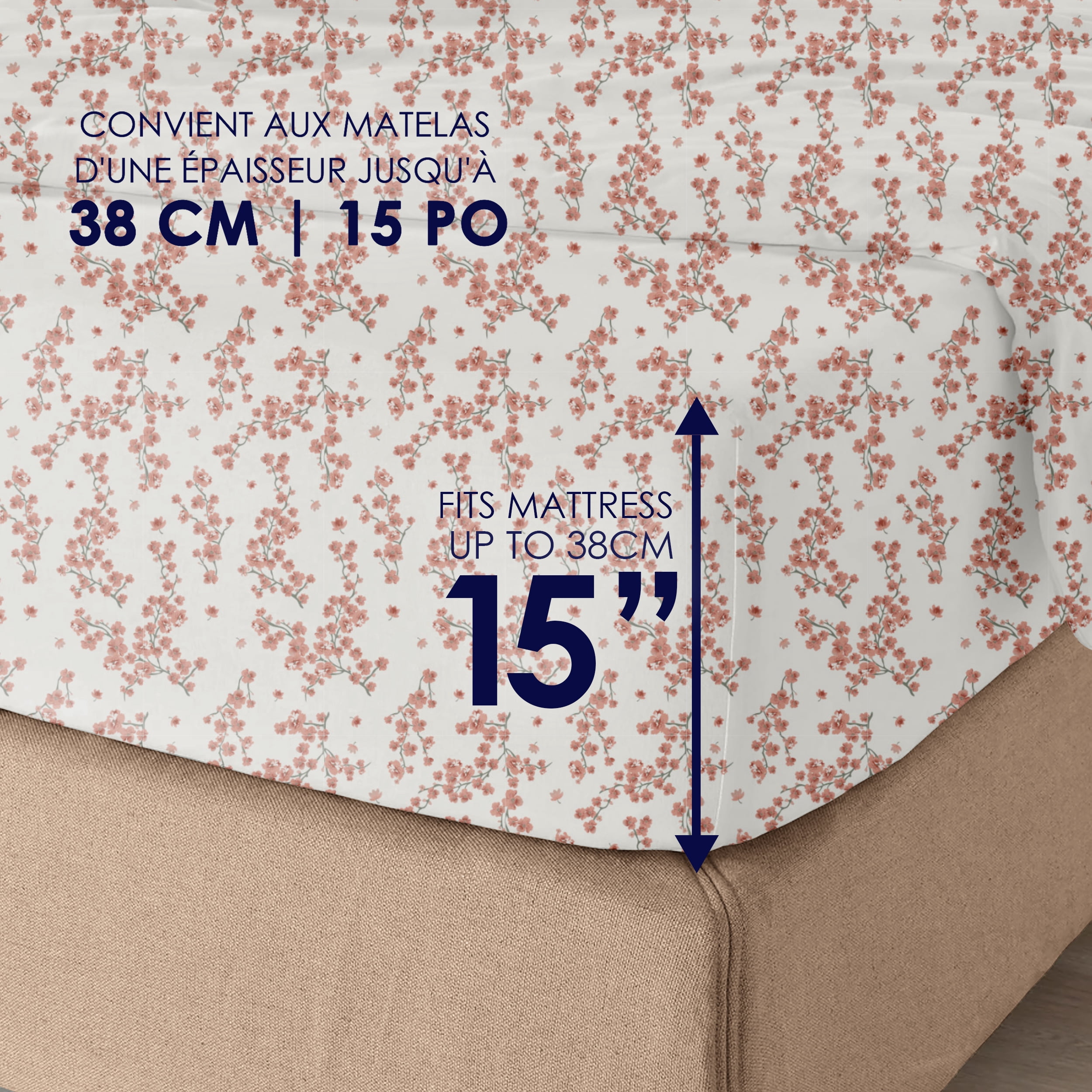 Hometrends 400 Thread Count 100% Cotton Sheet Set - Sateen