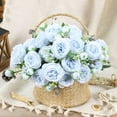 thumbnail image 4 of LSLJS Beautiful Artificial Silk Fake Flowers Wedding Valentines Bouquet Bridal Decor, Valentine's Day Decorations, 4 of 6