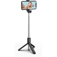 thumbnail image 2 of KOMI Selfie Stick, 40 inch Extendable and Portable Stable Selfie Stick Tripod with Wireless Remote Shutter Compatible with All Cellphones for Selfies, Live Streaming, Video Recording, Black, 2 of 5