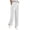 AA一White, variant on QATAINLAV Linen Pants Women Elastic High Waisted Wide Leg Beach Pants Solid Casual Pull On Lounge Trousers with Pockets, Navy, S