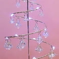 thumbnail image 3 of Christmas Tree Light Night Light Wrought Iron for Bedroom Silver Xmas Tree Night Living Room Decor Silver L, 3 of 7