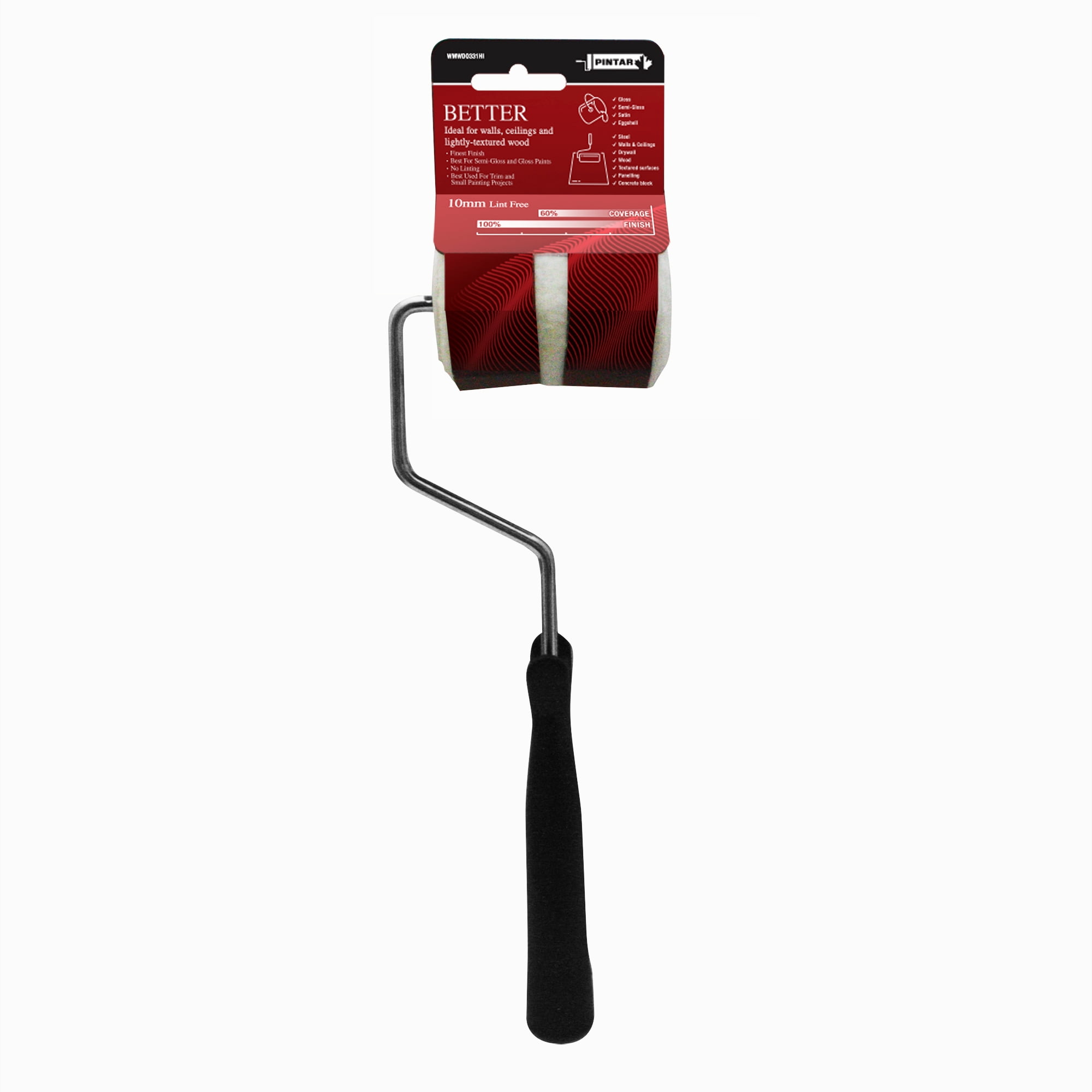 Pintar's 3" Trim Roller with Metal Cage Frame With Plastic Handle