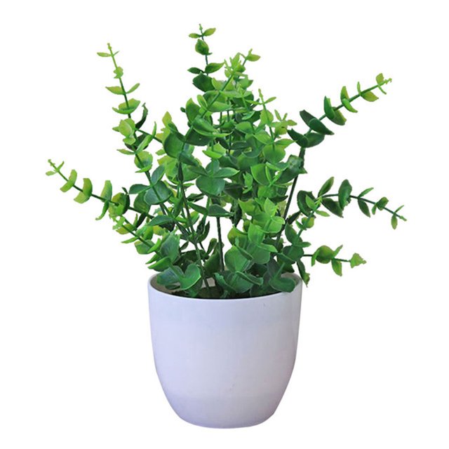 serony Artificial Potted Plant Leaf Simulation Leaves Home Office Desktop Greenery Decoration, Plant Type 19