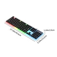 thumbnail image 4 of Économies pour le Rentrée des Classes! Ensemble Clavier et Souris Lumineux Clavier Planant Clavier Mécanique Souris de Jeu et Clavier Lumières Rgb Colorées Clavier Filaire Souris Filaire, 4 of 9
