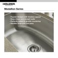 thumbnail image 4 of Houzer Medallion Designer Stainless Steel Kitchen Sink - 32 Inch Undermount 80/20 Double Small Bowl Kitchen Sink with Strainer & Colander, Durable, Essential for Home & Apartment - MG-3209SR-1, 4 of 4
