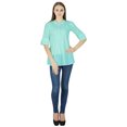 thumbnail image 2 of Robe Haut Boho Unie Tenue Décontractée Tunique Vêtements pour Femmes Coton Robe d'Été, 2 of 4