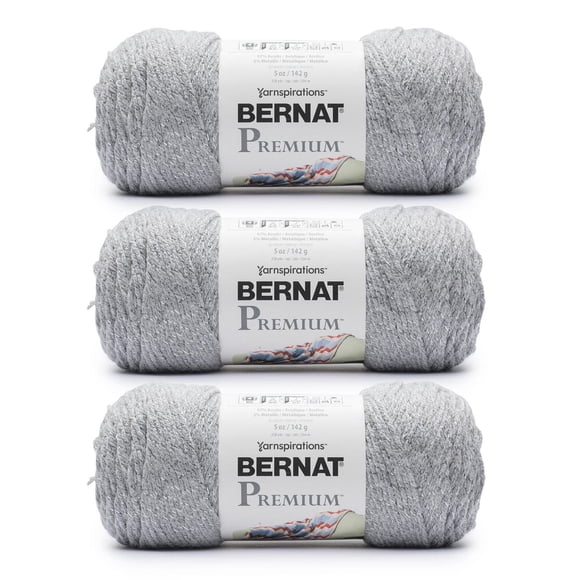 Bernat® Premium™ Sparkle Yarn (3 Pack), Acrylic #4 Medium, 5oz/142g, 258 Yards