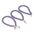 thumbnail image 1 of Pearl Bracelet, Metal Buckle Pearl Beads Strands Exquisite  For Bag For Keychain For Mobile Phone Case H44 Gentian Purple, 1 of 8