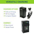 thumbnail image 5 of Wasabi Power DB-110 Batterie (Lot de 2) et Chargeur pour Ricoh GR III, WG-6, 5 of 5