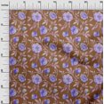thumbnail image 3 of oneOone Georgette Viscose Brown Fabric Floral Sewing Craft Projects Fabric Prints By Yard 42 Inch Wide, 3 of 4