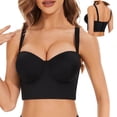 thumbnail image 4 of MIASHUI Bras for Women Low Back Strapless Bra Push Up Bra, 4 of 9