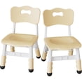 thumbnail image 3 of Bingirl Techigher Adj Chair 2Pcs Set 3 Level H Adj Toddler Chairs For Ages 2 To 8 Stackable Lightweight Non Slip Foot Covers Ergonomic Support Durable Polypropylene For Home, 3 of 6