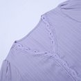 thumbnail image 5 of B91xZ T-Shirt à Manches Courtes pour Femmes, Col Rond Imprimé, Violet 3TG, 5 of 5