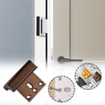 thumbnail image 4 of UsRHHA Home Security Door Reinforcement Lock, Indoor Bathroom Privacy Lock with 4 Screws, Aluminum Lock, 4 of 7