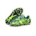 thumbnail image 1 of Innerwin Chaussures de Soccer pour Enfants à Bout Rond Crampons de Soccer Confort Légers Espadrilles Basses Terrain Ferme Vert Fluorescent (Terrain Ferme) 1Y, 1 of 2