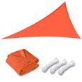 thumbnail image 1 of Yescom 11 Ft 97% UV Block Triangle Sun Shade Sail Heavy Duty HDPE Canopy Garden Yard, 1 of 10