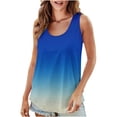 thumbnail image 1 of UPPADA Camisoles d'Été pour Femmes à Imprimé Floral, Col Ras du Cou, Sans Manches, Chemises Décontractées à Ourlet Fluide, Jolis T-Shirts, Chemises Coupe Ample, Hauts Confortables Multicolores, S, 1 of 7