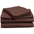 thumbnail image 1 of 400 Thread Count 4 Piece Quality Sheet Set 15 Inch Deep Pocket 100% Egyptian Cotton Stripe Pattern, 1 of 4