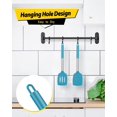 thumbnail image 4 of Bundlepro Pack of 2 Silicone Spatulas Turners, Non Stick Slotted and Solid Kitchen Utensils, 4 of 6