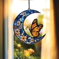 thumbnail image 4 of ZENGHUIJ Monarchs Butterflys And Floral Moonss Suncatcher, 4 of 8