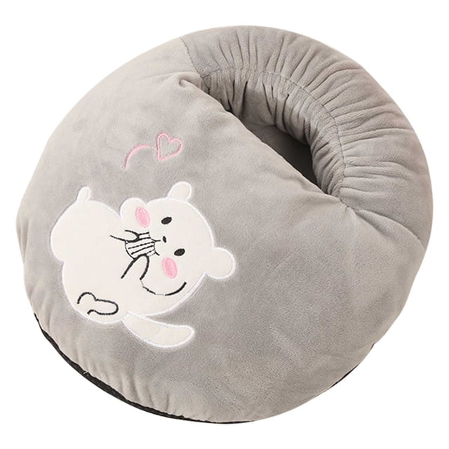 USB Powered Heated Foot Warmer Portable Flannel Slipper for Office Home, 360° Warmth Comfort, Machine Washable Cold Weather Relief