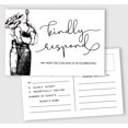 thumbnail image 1 of Inkdotpot 50 Blank RSVP Postcards Floral Script Style Print 4"X6" Response Cards,RSVP Reply Card For Wedding,Bridal Shower,Baby Shower, 1 of 5