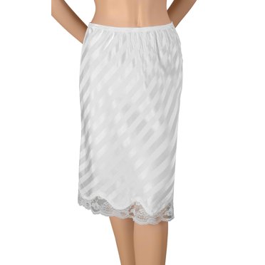 Gemsli Ombre pour Femmes Sans Adhérence Ton sur Ton Rayé Demi-Slip avec Dentelle Fantaisie