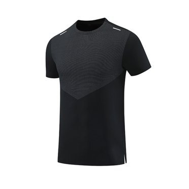 LNWUY T-Shirts pour Femmes Col Rond Manches Courtes Haut d'Été T-Shirt Basique Coupe Classique Chandail de Gym pour Entraînement Décontracté Hauts Noir TG
