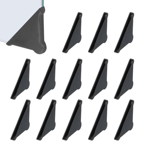 Uxcell Protecteur d'Angle Triangulaire en Plastique, Protecteurs d'Angle en Verre Protège-Table pour Meubles Verre Bois Acier Miroir 50x4 mm