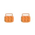 thumbnail image 2 of QualitChoice Plateau Portable pour Œufs Boîte de Rangement Camping 6/12 Conteneur à Œufs orange 6 Compartiments 2Ensemble, 2 of 6