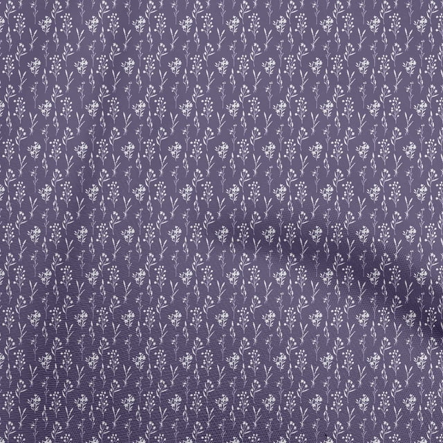 oneOone Polyester Spandex Violet Fabric Floral Sewing Craft Projects Fabric Prints By Yard 56 Inch Wide