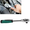 thumbnail image 1 of Ratchet Ratchet Wrench 1/2in 2Way Drive QuickRelease Spanner With NonSlip Grip Handle Green, 1 of 8